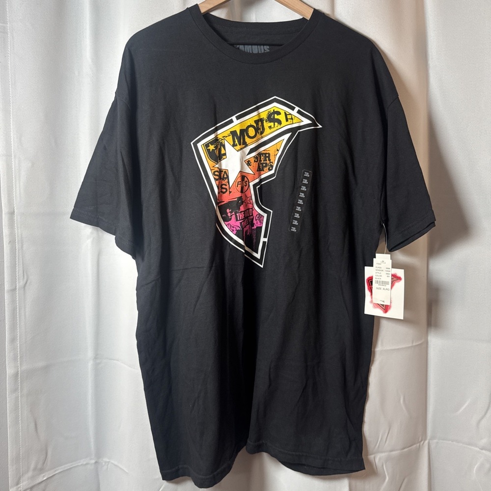 Famous Stars and Straps x The Wild Ones Vintage Y2K Tee Black T-Shirt XL W. Tag